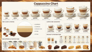 Cappuccino Chart: Types, Sizes, Ratios & Serving Guide