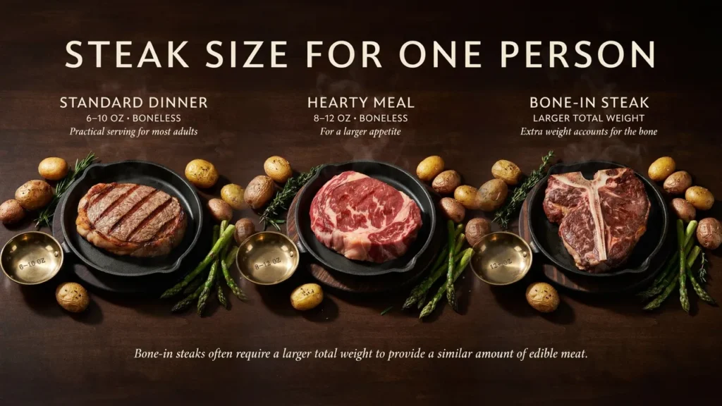 Steak Size For One Person