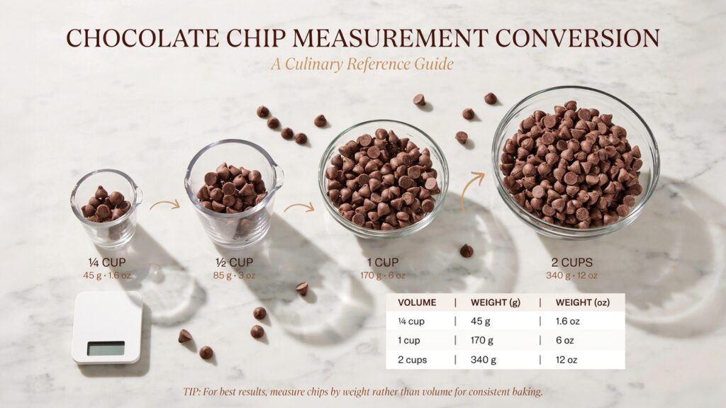 Chocolate Chip Measurement Conversion