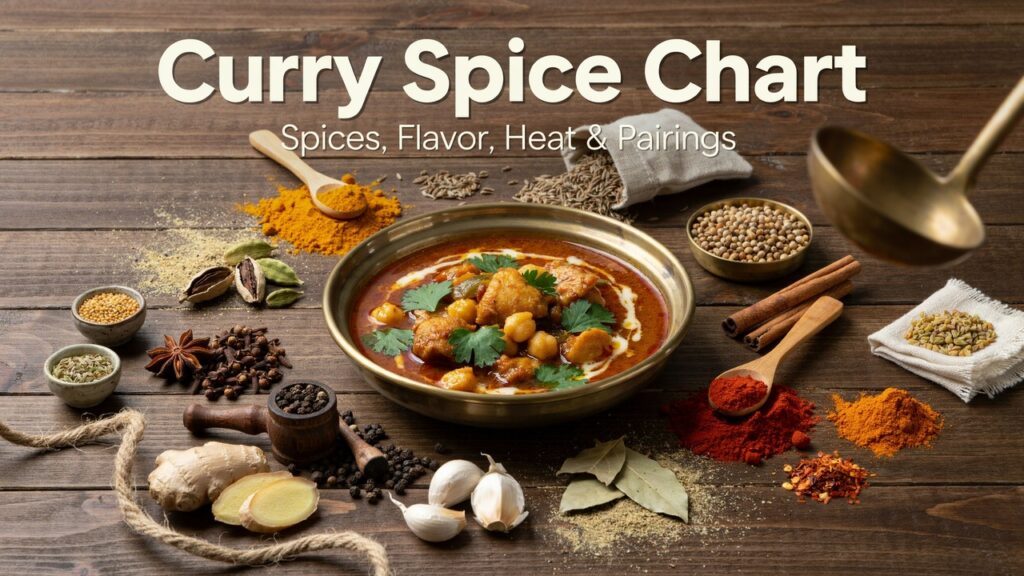 Curry Spice Chart: Spices, Flavor, Heat Level & Best Uses Curry Spice Chart: Spices, Flavor, Heat Level & Best Uses