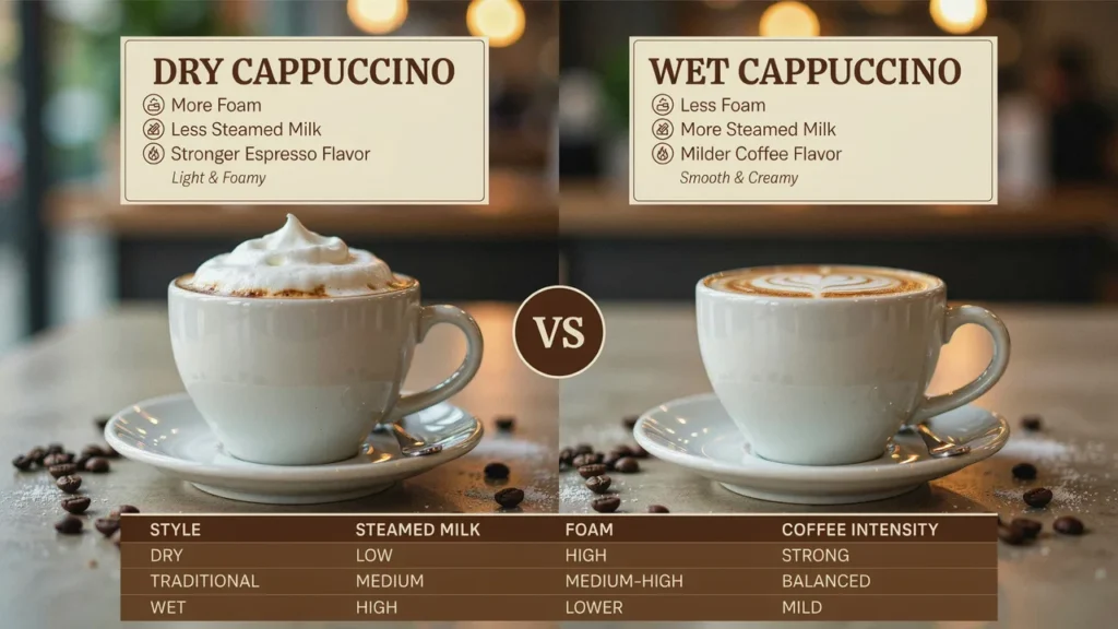 Dry Vs Wet Cappuccino