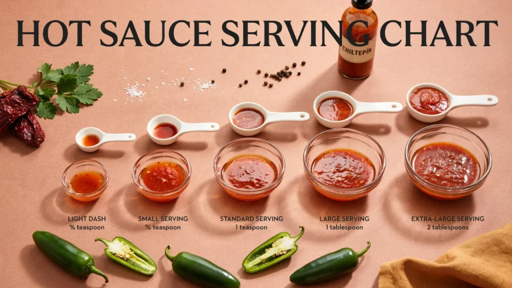 Hot Sauce Serving Chart