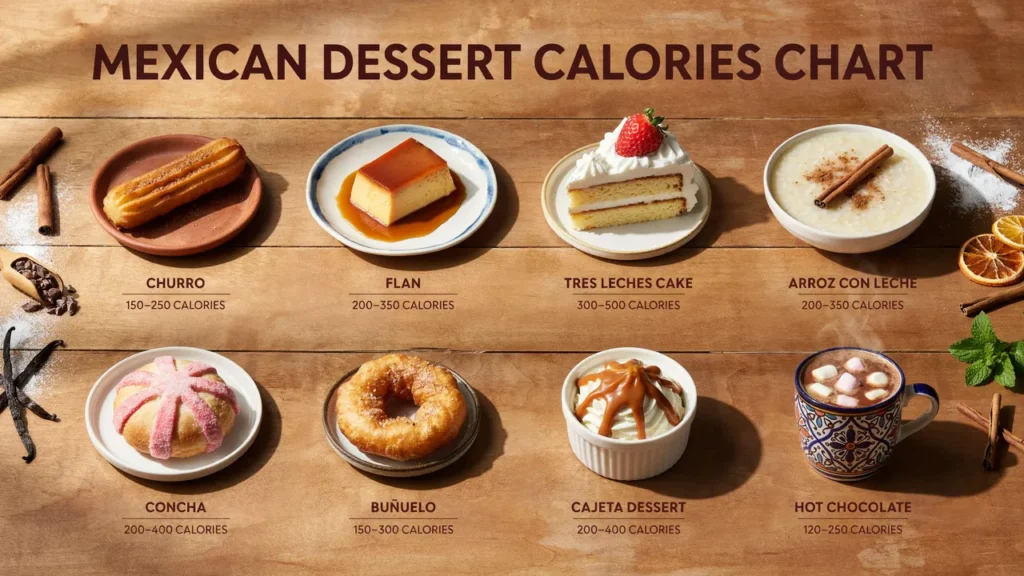 Mexican Dessert Calories Chart