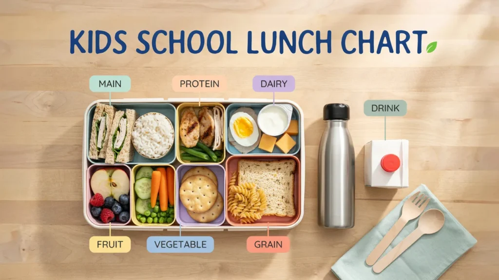 Kids School Lunch Chart