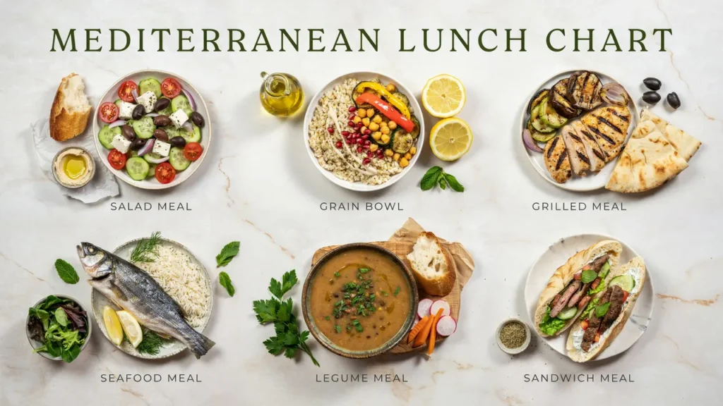 Mediterranean Lunch Chart
