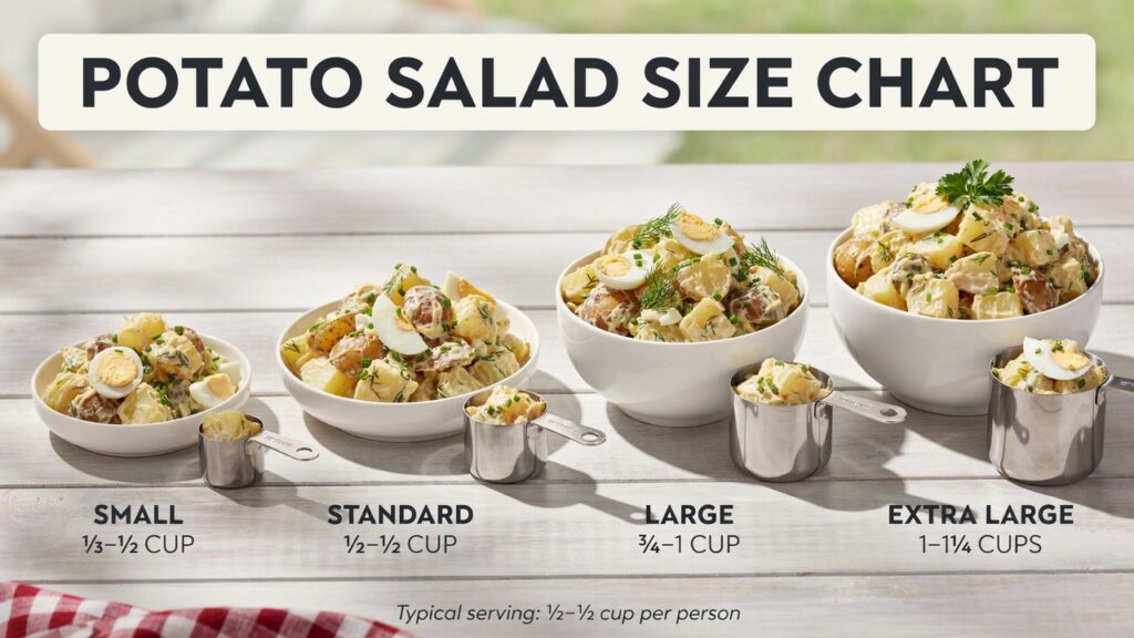 Potato Salad Size Chart: Serving Sizes & Portion Guide Potato Salad Size Chart: Serving Sizes & Portion Guide