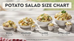 Potato Salad Size Chart: Serving Sizes & Portion Guide