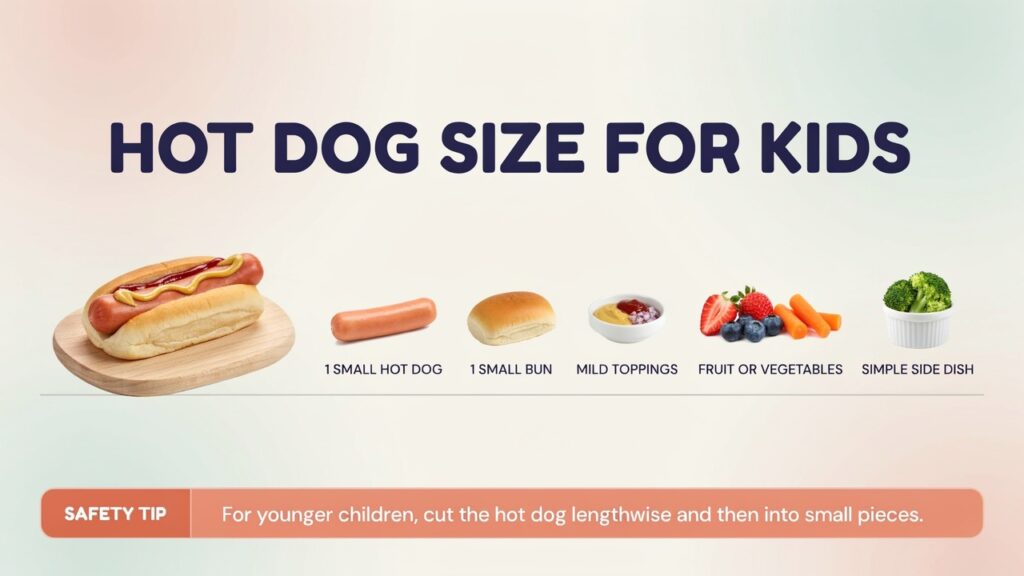 Hot Dog Size for Kids