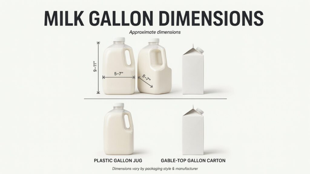 Milk Gallon Dimensions
