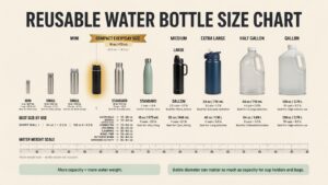 Reusable Water Bottle Size Chart