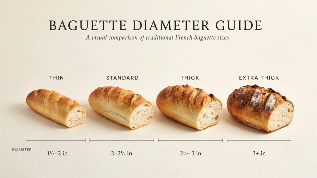 Baguette Diameter Chart