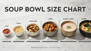 Soup Bowl Size Chart: Capacity, Serving Size, Weight Guide