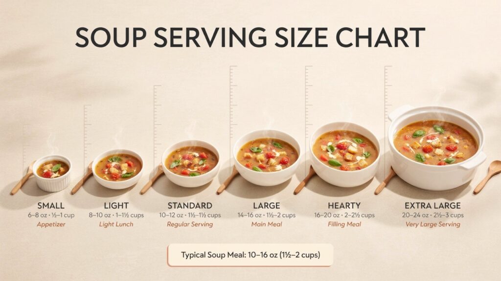 Soup Serving Size Chart