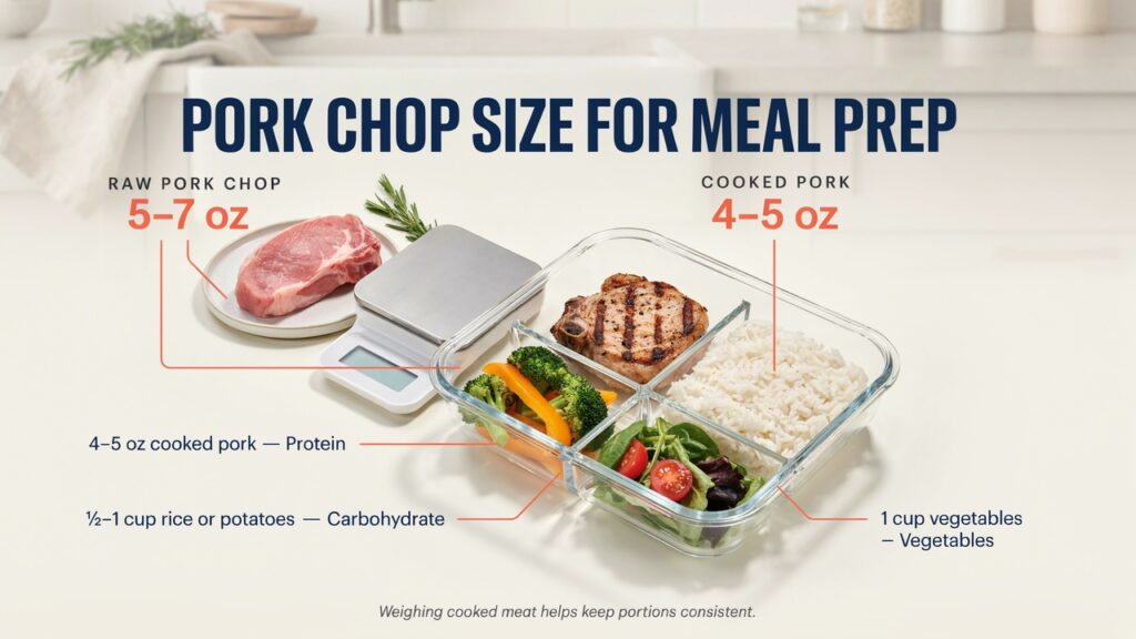 Pork Chop Size for Meal Prep