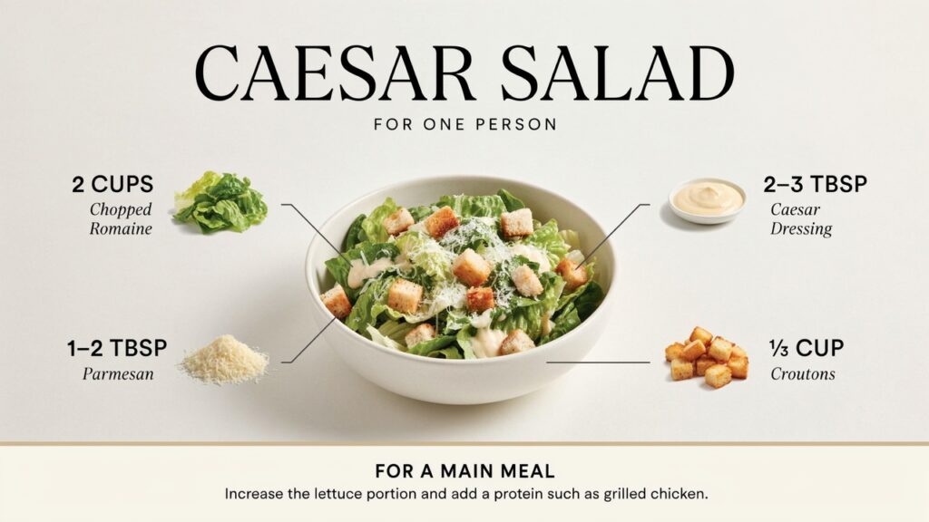 Caesar Salad for One Person