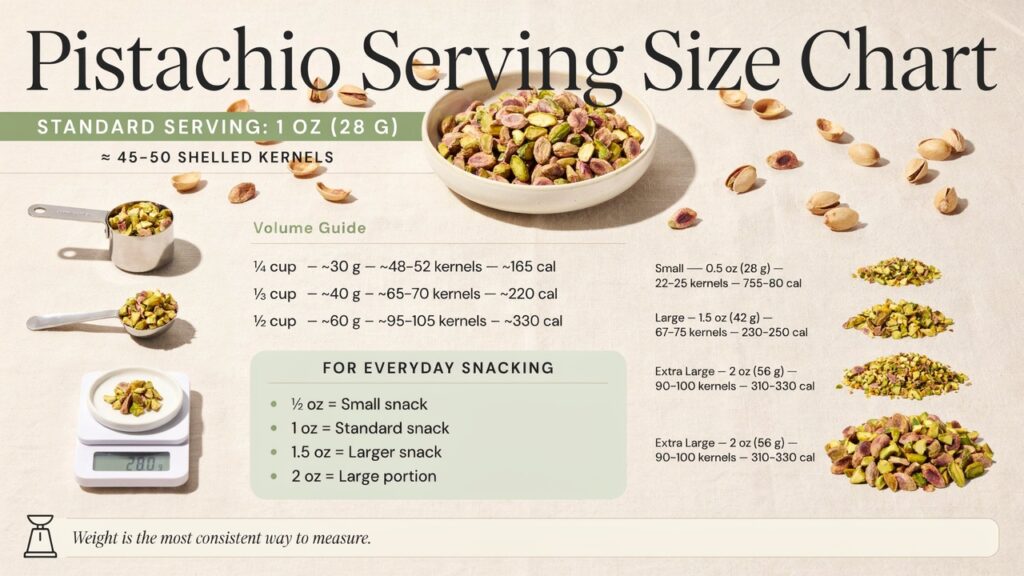 Pistachio Serving Size Chart