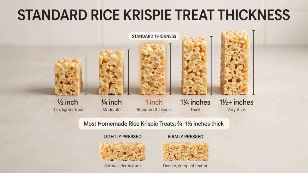 Standard Rice Krispie Treat Thickness