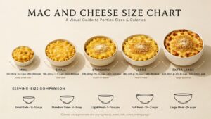 Mac and Cheese Size Chart: Portions, Ingredients & Baking Guide