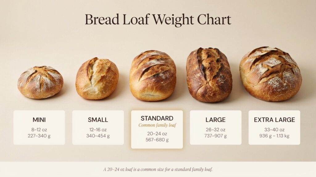 Bread Loaf Weight Chart