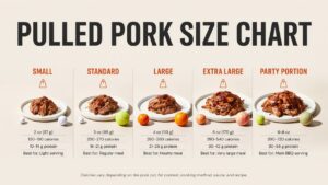 Pulled Pork Size Chart: Serving Sizes, Calories & Portion Guide