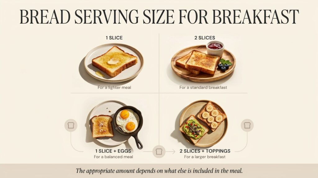 Bread Serving Size for Breakfast