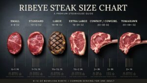 Ribeye Steak Size Chart: Thickness, Calories, Portions & Cooking