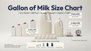 Milk Gallon Size Chart: Complete Guide to Gallon Sizes
